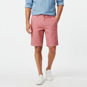 J Crew Men's Gramercy Shorts cotton linen 10" Red Size 34 Casual Summer Basic